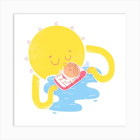 Sunkissed summer kisses Art Print