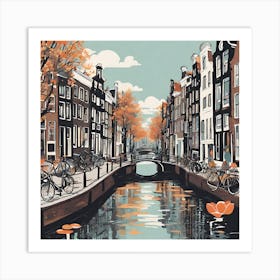 Amsterdam Canal Art Print