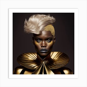 Golden Woman Art Print