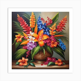 Tropical arrangement Art Print