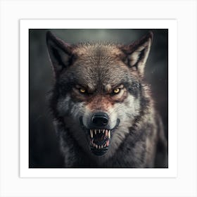 The Wolf Portrait Art Print