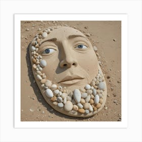 Pebbles On The Beach Art Print