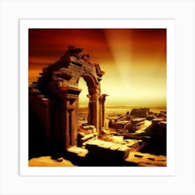 Ruins Of A City 1 Art Print