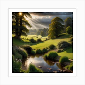 Landscape Painting 13 Art Print