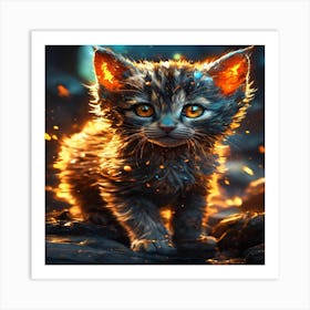 Cute Kitten Art Print