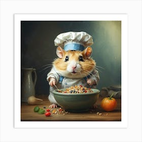 Chef Hamster 18 Art Print