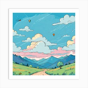 Clouds In The Sky Art Print