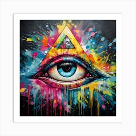 Illuminati All Seeing Eye Art Print