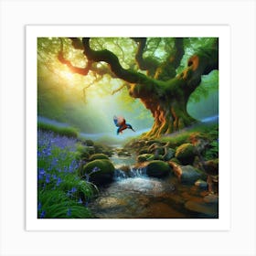 Bird In The Forest Art Print