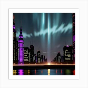 City Flow Lights and Life in Harmony Art Print