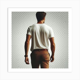 Man Walking Backwards Art Print