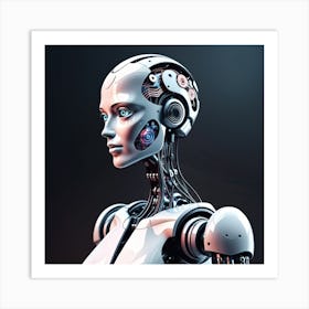 Female Robot 6 Art Print