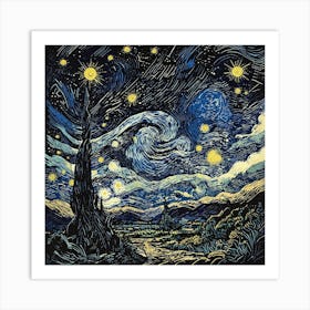 Starry Night 9 Art Print