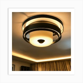 A Photo Of A Ceiling Light 1 Art Print