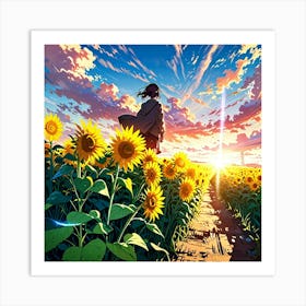 Sunflower Field Art Print