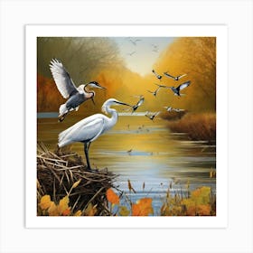 World Migratory Bird Day, 11 May Art Print