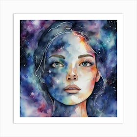 Galaxy Girl 1 Art Print