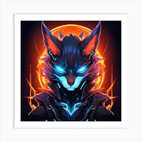 Fox Fire Art Print