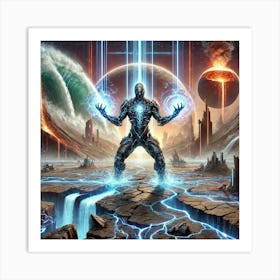 Warlord Atrion Seismic Power Sci Fi Art Print