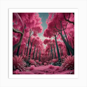 A Stunning And Surreal Jungle Scene Where The Leav Hik4ald7t7wqc Ocgilcbw Fk 8zgt1rboxadd1ftdlza Art Print