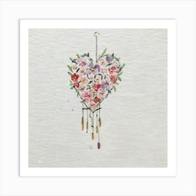 Heart Dreamcatcher Art Print