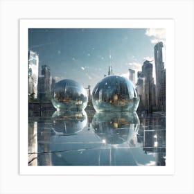 Futuristic Cityscape 93 Art Print