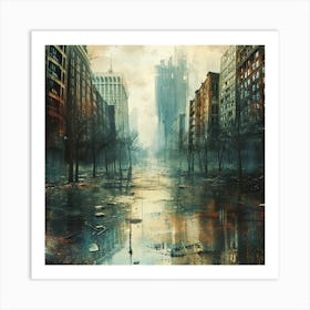 NYC climate crisis Art Print