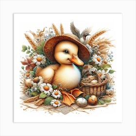 Baby duck 3 Art Print