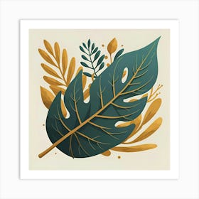 Leaf In A Frame Art Print