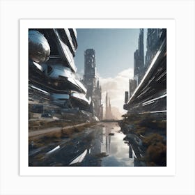 Futuristic City 338 Poster