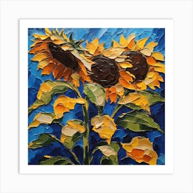 Sunflowers 3 - Ai Art Print