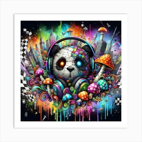 Psychedelic Panda 20 Art Print