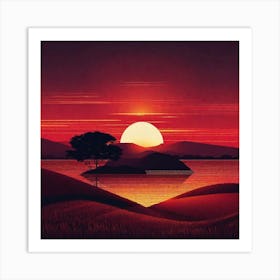 Sunset 17 Art Print