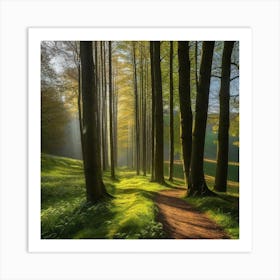 Path In The Woods 13 Art Print