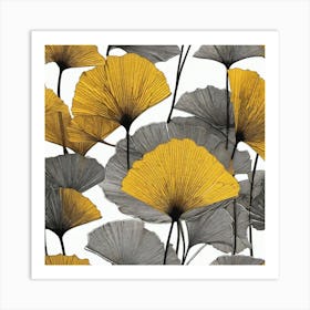 Ginkgo Leaves 30 Art Print