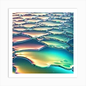 Abstract Water Surface Art Print