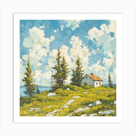 House On The Hill Art Print