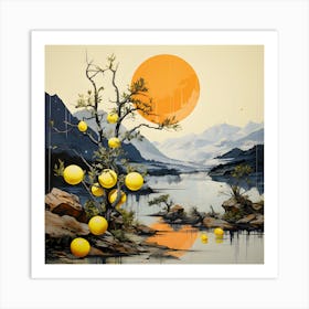 Elevate Your Spirit With Citrus Mountains Art Print