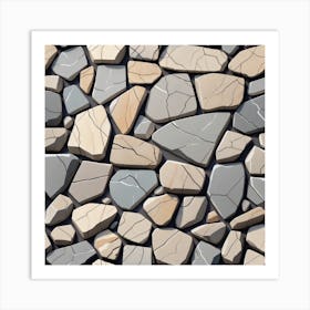 Stone Wall 75 Art Print