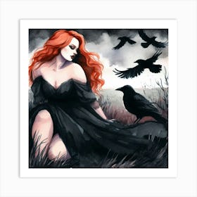 Witchy Woman | Crows 3 Art Print
