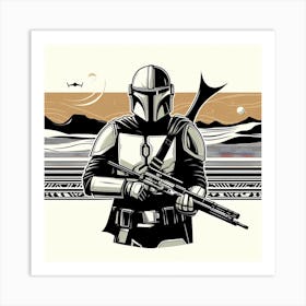 Din Djarin The Mandalorian Poster Star Wars Art Print Art Print