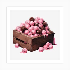 Pink Candy Crate 2 Art Print