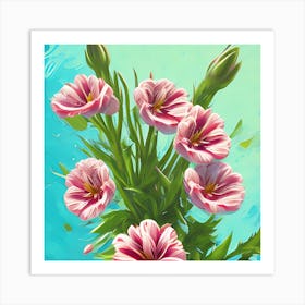 Alstroemeria Flowers 3 Art Print