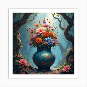 Flowers In The Forest Art Print