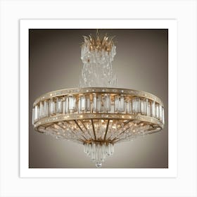 Chandelier With Crystals 3 Art Print