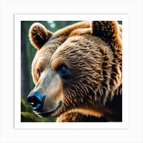 Brown Bear Art Print