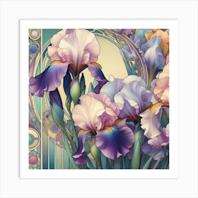 Iris Painting 1 Art Print