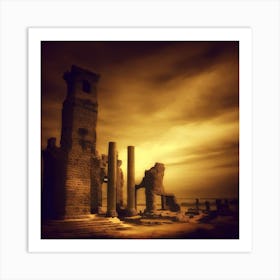 Ruins Of A City Art Print