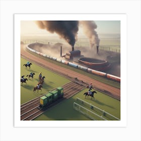 Horse Racing 8 Art Print