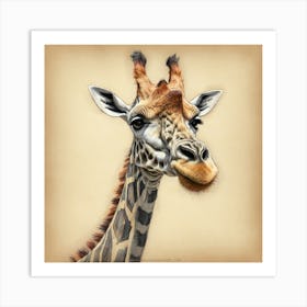 Giraffe 121 Art Print